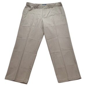 IZOD Performance Stretch Straight Fit Flat Front Chino Pants Mens 40x32